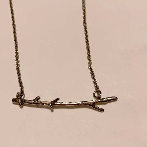 Gold branch necklace - Picture 1 of 2